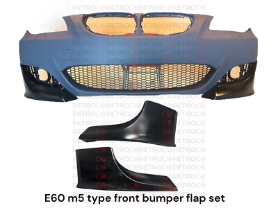 Für BMW E60 M5 Typ Frontstoßstange Lippe Klappen Set FRP Gute Qualität
