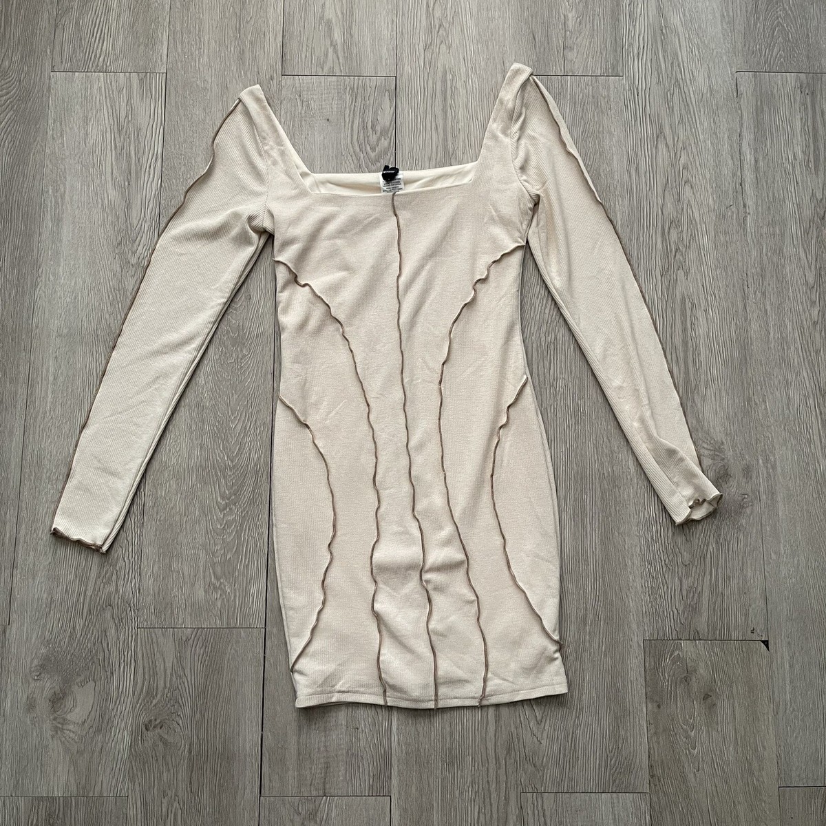 knee length dresses for ladies Pearl Up With Me Long Sleeve Mini Dress