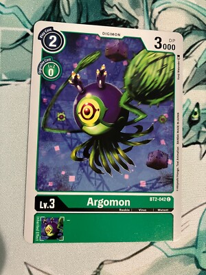 Argomon BT2-042 C Digimon CCG | Release Special Booster Near Mint