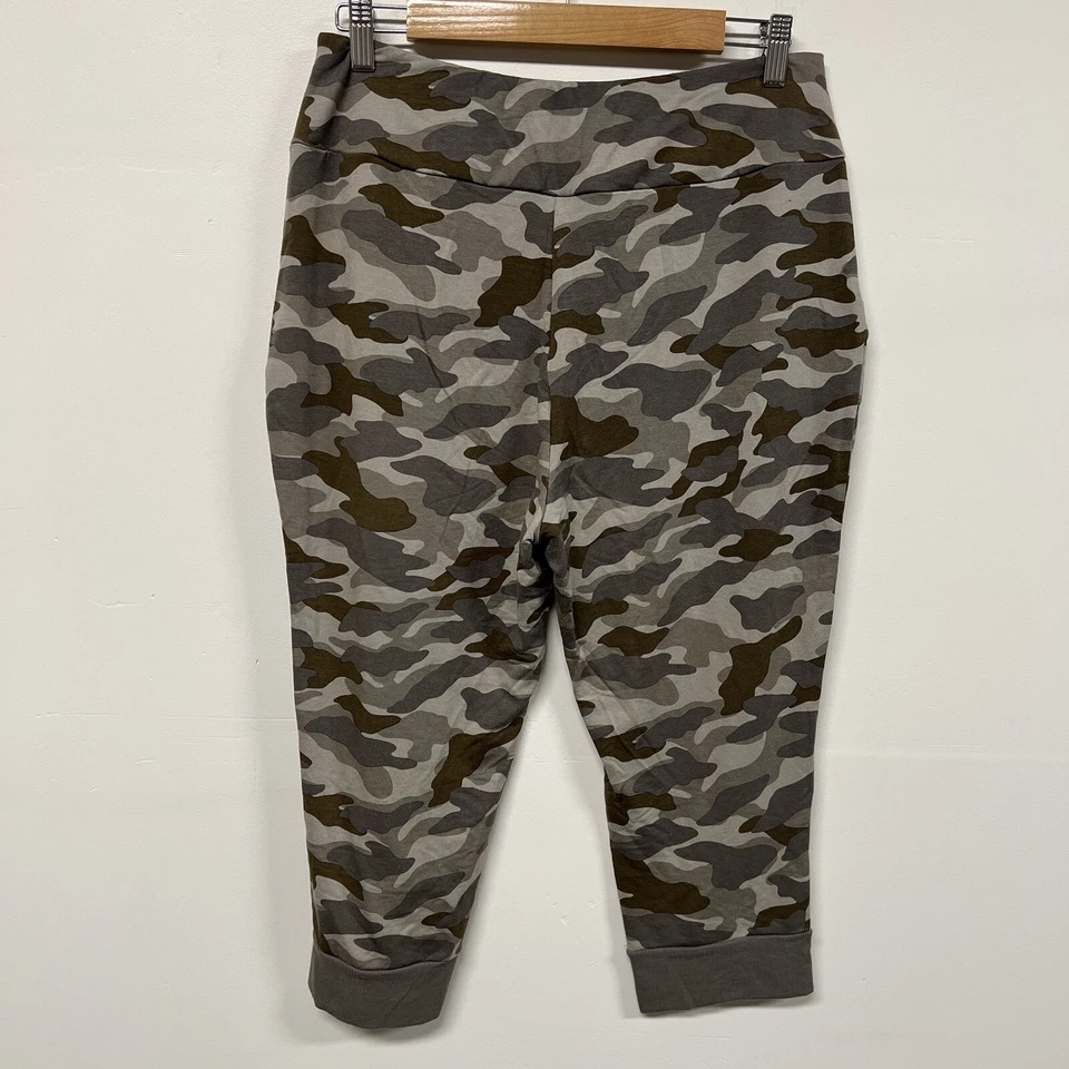 Pantalones Camuflados Logo Lounge para Mujer Talla S Verde Marrón Capri Joggers Informales Ropa de Salón Foto 3 de 4