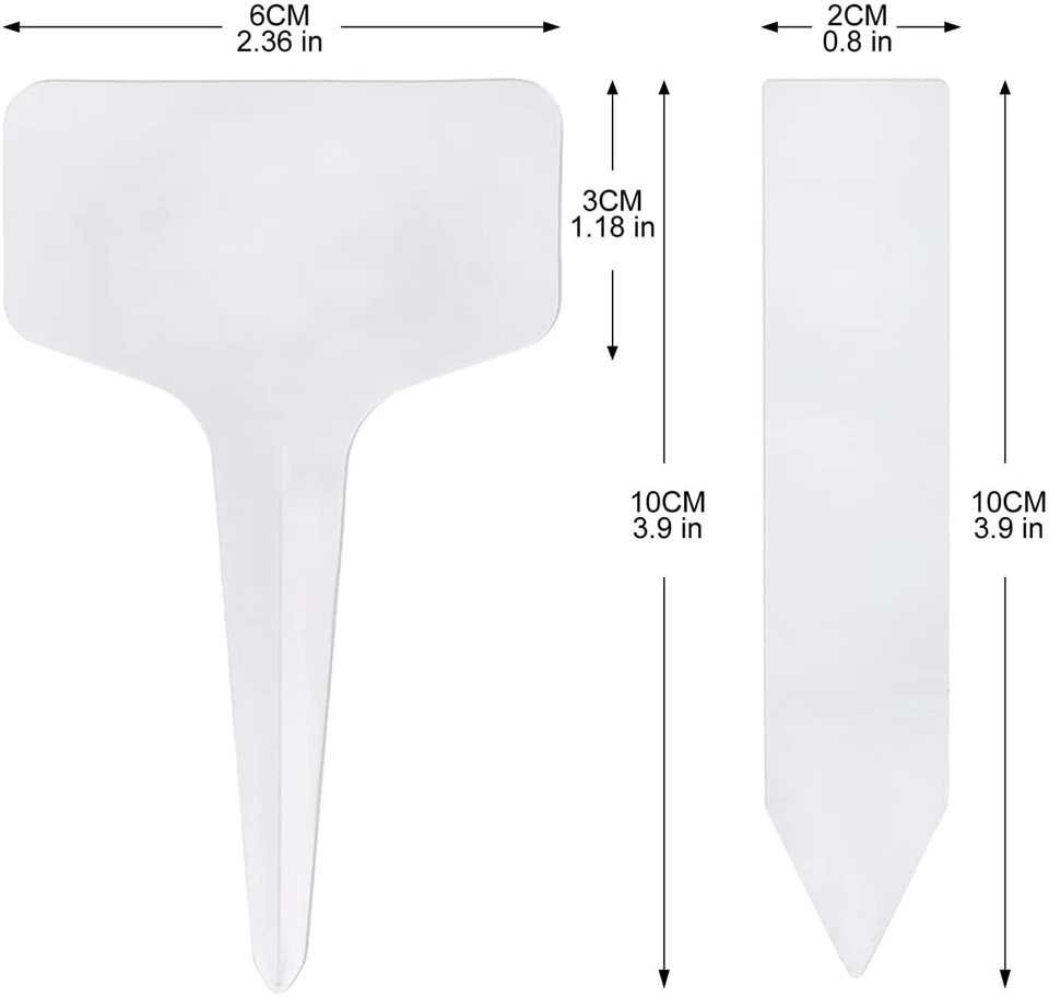 200 Pcs Plastic Plant Labels 4 Inch Waterproof Plant Tags and Labels for Seed - Image 2 of 4