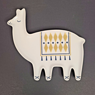 Now Designs Lupe Llama Shaped Dish Spoon Rest - New