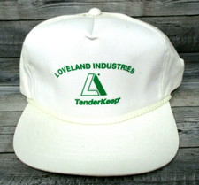 Vintage Advertising Hat Loveland Industries TenderKeep Trucker Farm Work Ag