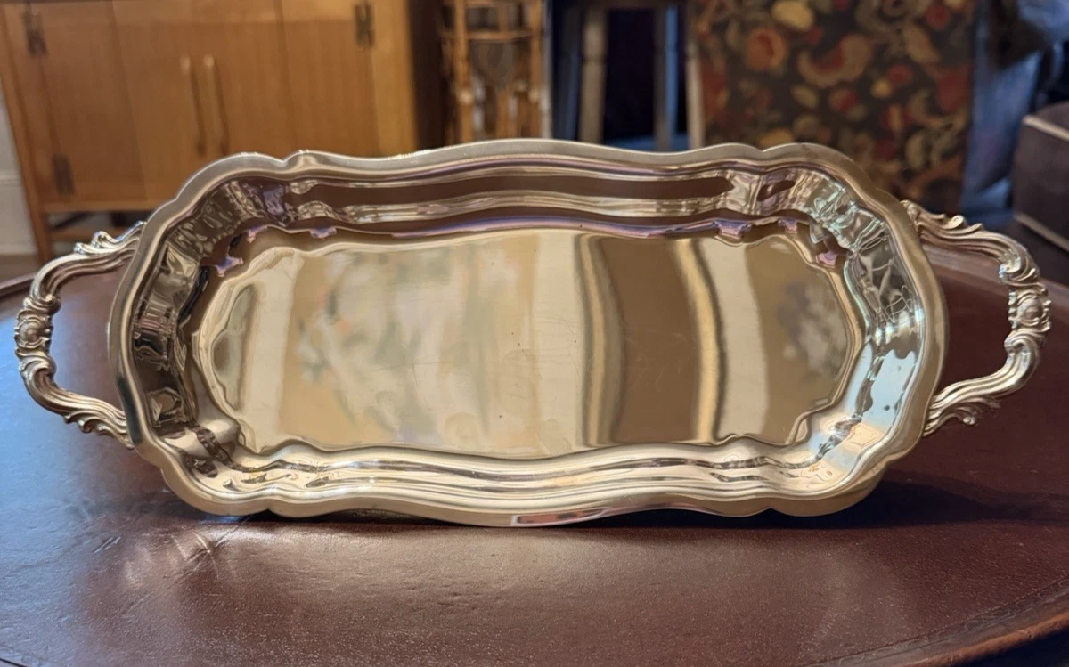 FB Rogers Silver Coin Antique US Silver-Plated Platters & Trays