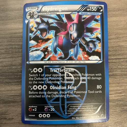 2013 Pokemon Black & White Plasma Freeze Hydreigon Holo #78/116