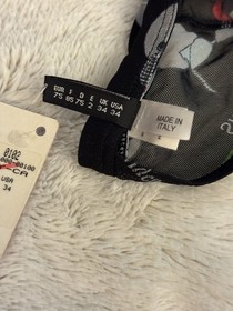 LA PERLA VINTAGE 90s LINGERIE SET LACE BRA & PANTY BLACK SWEET TREATS NWT M/34