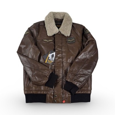 PME Legend Hudson  Leathers Lederjacke Bomber Leather Jacket Größe XL