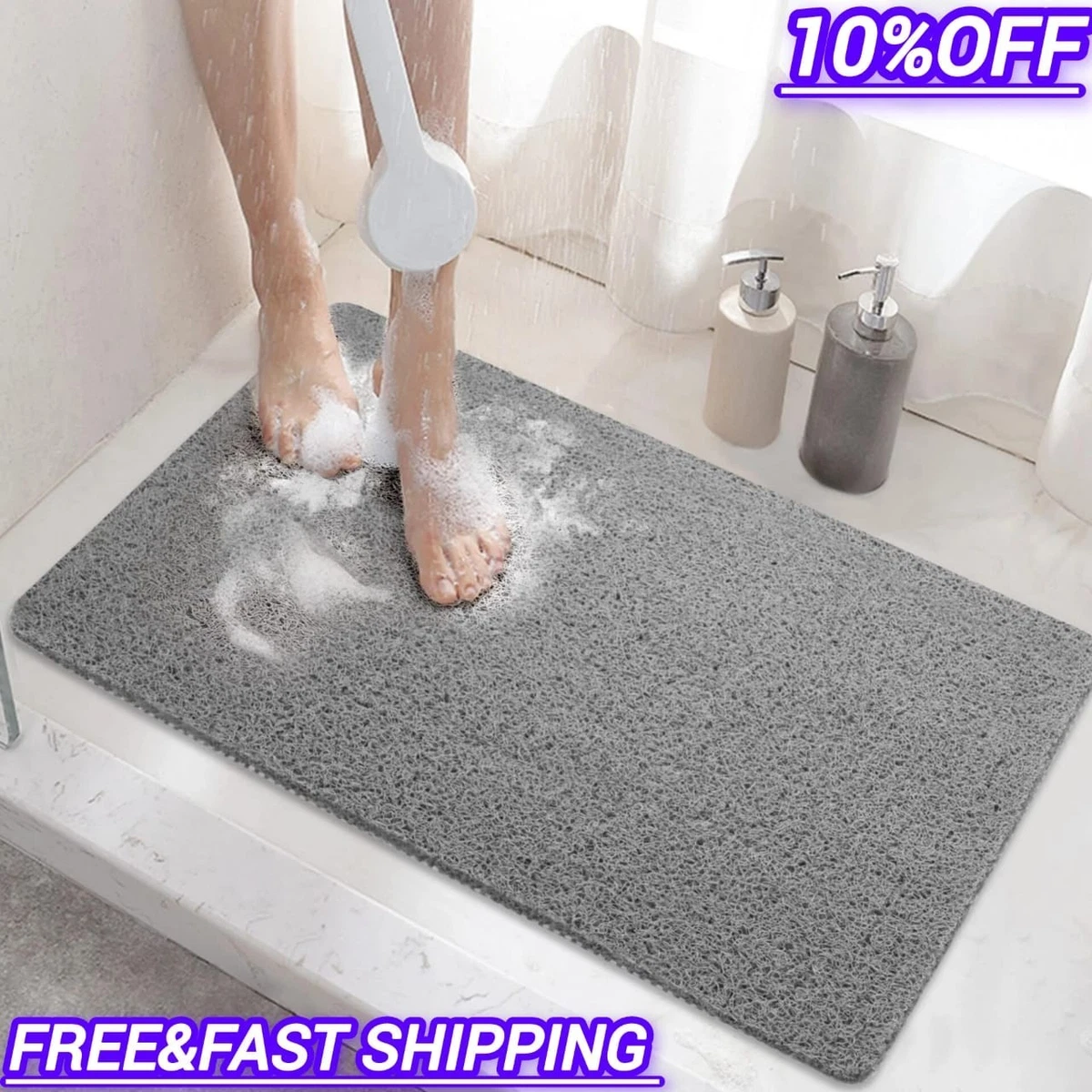 Alfombra De Baño Emmevi - Antideslizante, Absorbente, Pelo Corto 7 Mm | Tamaño 60 X 160 Cm, Color Azul | Fabricada En Italia, Lavable A Máquina