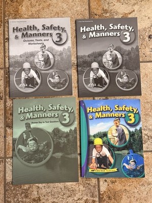 A Beka Health Series Health, Safety, & Manners 3rd Ed Quizzes Answer Keys Text
