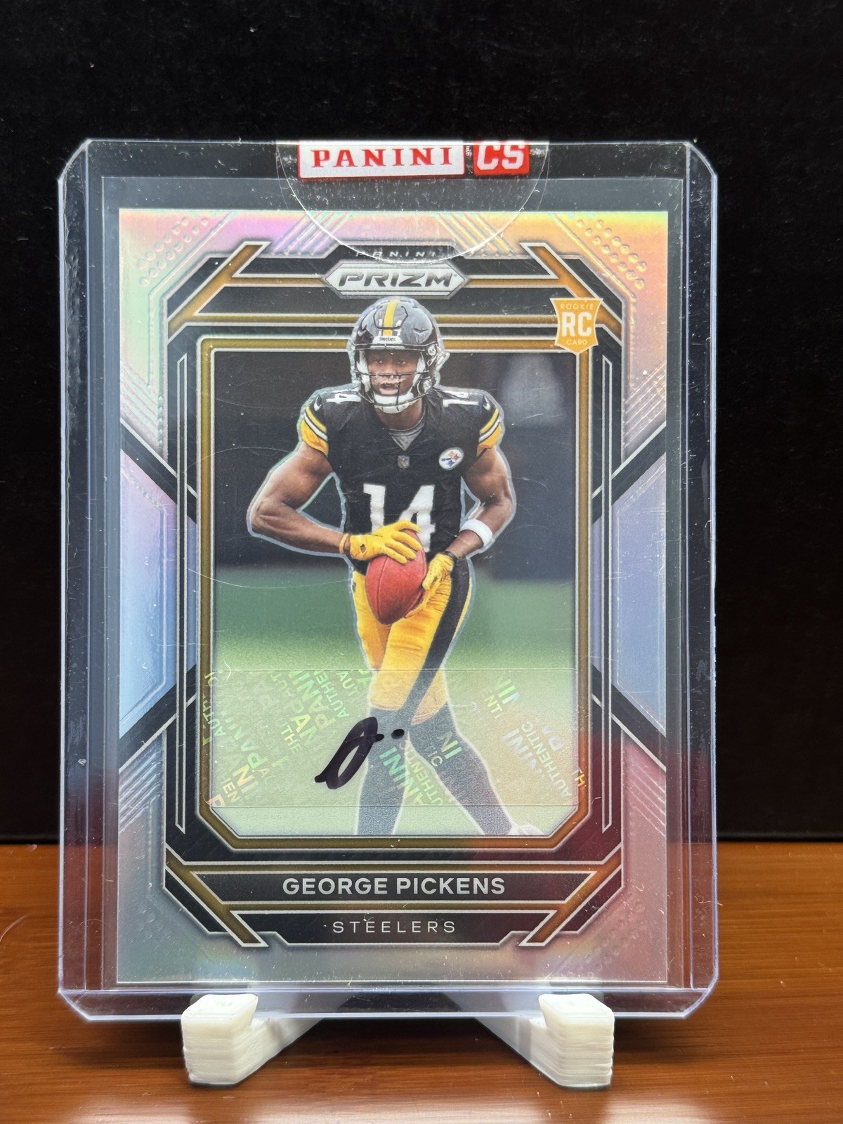 George Pickens 2022 Panini Prizm #329 Autographs Prizm Silver Rookie
