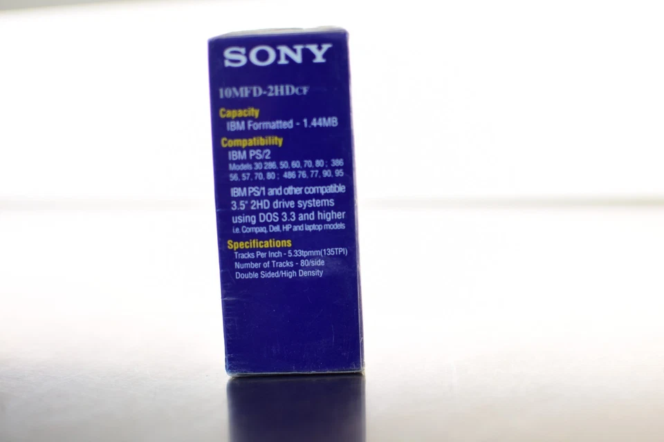 Disquetes originales SONY 3.5" 2HD IBM FORMATEADOS 1.44mb de colección X10 nuevos Foto 3 de 4