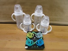 Baby Feeding Set 4 NUK Sippy Cups 5oz  10oz  4 Tommee Tippee Pacifiers