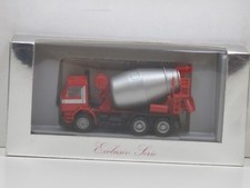 Scania 113 M Betoniera 3 Assi in Rosso/Argento Box Herpa Exclusiv 1:87