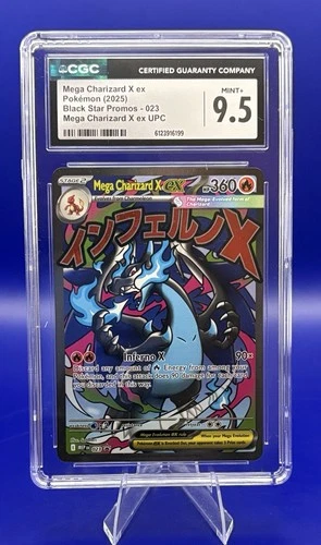 2025 Pokemon Mega Charizard X ex UPC Promo 023 CGC MINT+ 9.5