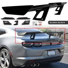 Trunk Spoiler Wing Gloss Black For Chevy Camaro ZL1 1LE Style LT RS SS 2016-2024