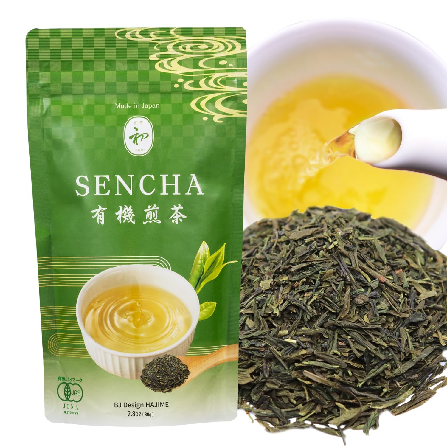 &ndash; Organic Japanese Green Tea Loose Leaf, 80g Organic Loose L...