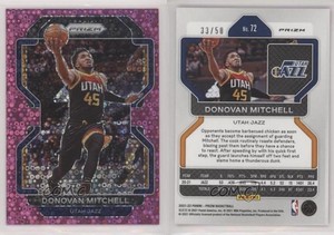2021-22 Panini Prizm Fast Break Pink Prizm /50 Donovan Mitchell #72