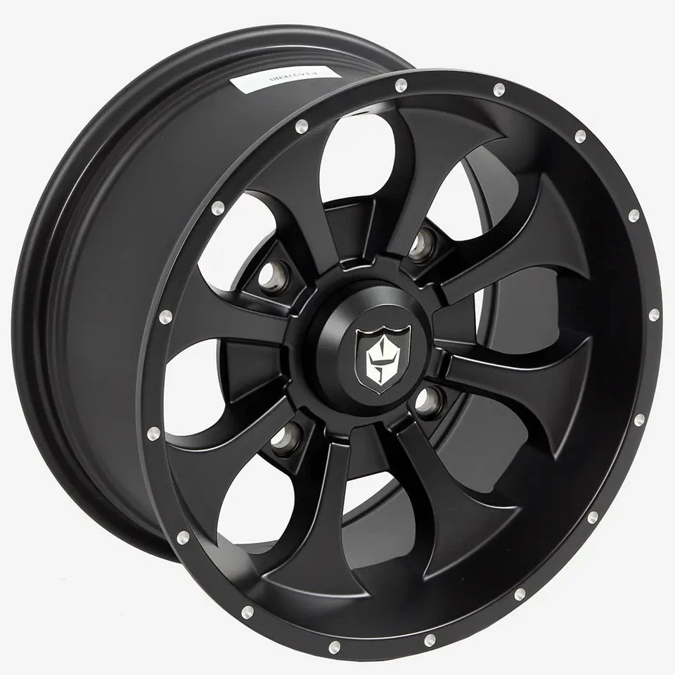 Pro Armor Knight 15x8/15x10 Wheels Black Polaris Ranger XP 9/1K (4) Foto 3 de 4