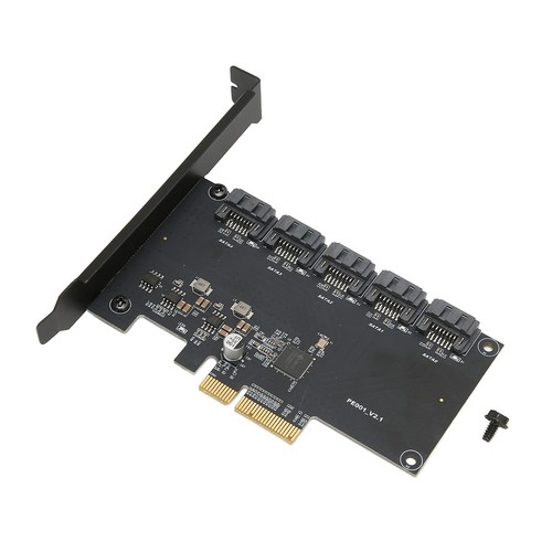 Pcie To 5 Expansion Cards 6Gbps Transfer Rate Plug And Play 5 Port Sa AM - Afbeelding 10 van 23