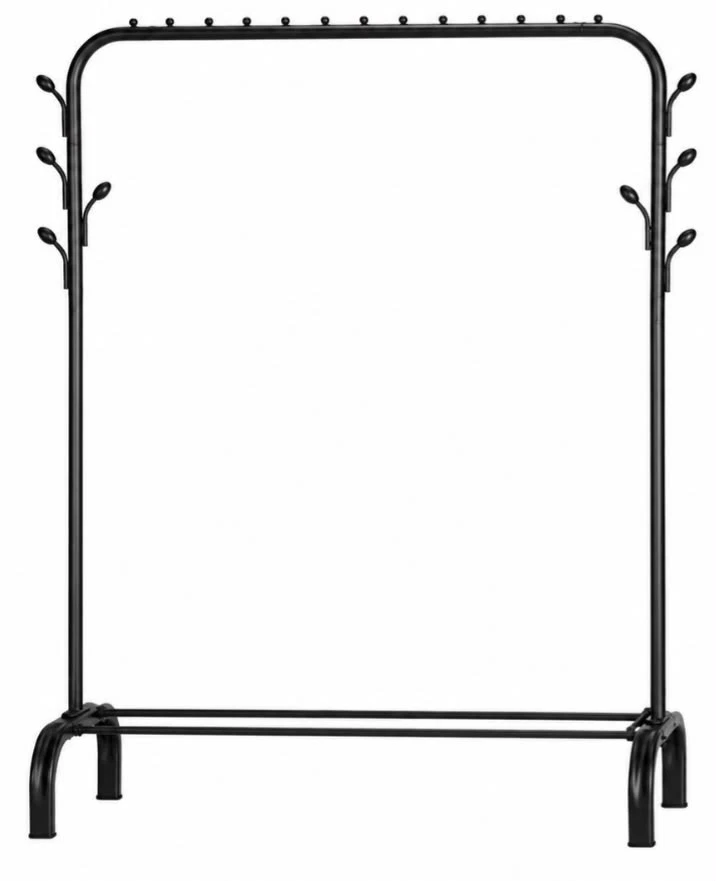Kleiderständer,Kleiderstange,Garderobenständer,Metall,mit Schuhregal und 8 Haken
