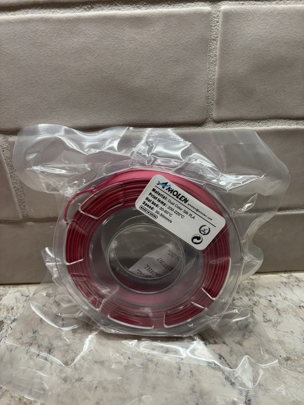 AMOLEN 3D Printer Filament PLA Silk Dual Color Silk PLA Filament 1.75mm