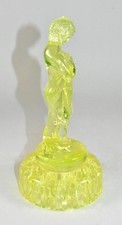 Cambridge Yellow Vaseline Draped Lady 