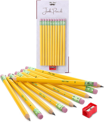 - Jumbo Pencils for Preschoolers, 10 Big Pencil and 1 Sharpener, Fat Pencils for