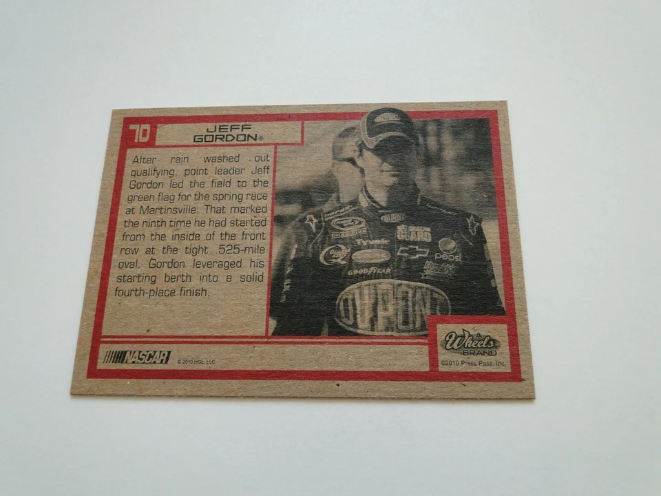 2010 Element Jeff Gordon's Car GG Card #70 - Image 2 of 2