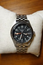 Seiko 5 Sports SKX Explorer GMT Automatic Black Dial Steel Men Watch SSK023K1