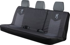 Browning Chevron Low-back Seat Cover - Bench - Heatherblack