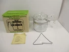 Vintage Pyrex 7754 B Flameware Glass Coffee 4 Cup Percolator Pot & Lid & Box