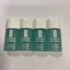 4x Clinique Acne Solutions Clinical Clearing Gel .5oz/15ml Full Size Unbxed