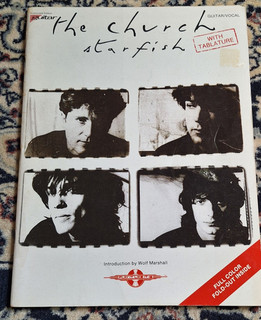 THE CHURCH STARFISH SONG BOOK POSTER 1988 SHEET SCORE CHERRY LANE MUSIC TABS