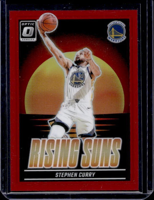 2024-25 Optic Stephen Curry #18 Rising Suns Red Prizm /99