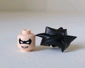 LEGO Nightwing Minifigure (bat015) From Set 7785 Arkham Asylum. Good Condition. 