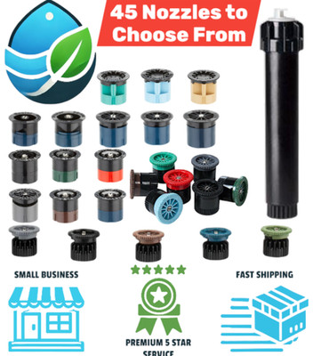 Hunter PSU-04 4 in Spray Head Sprinklers WITH Adjustable Nozzle: 0-360°, 2'-17'