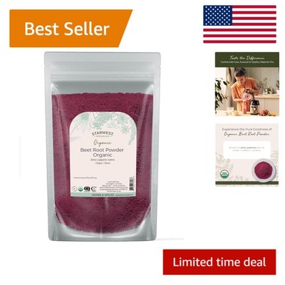 Non-GMO Beet Root Powder - Enhance Juices, Smoothies & Teas, 4 oz Pouch
