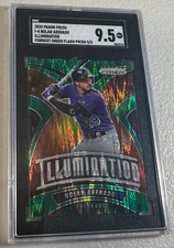 2020 Prizm Nolan Arenado Illumination #I-4 Green Flash Prizm SSP #d5/5 SGC 9.5