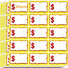 300 PCS Removable Garage Sale Price Stickers, 3x2 Price Stickers for Yard Sal...