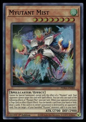 Yugioh Myutant Mist PHRA-EN088 Super Rare 1st Edition NM
