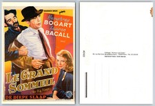 Humphrey Bogart Lauren Bacall The Big Sleep French Movie Poster Postcard Warner