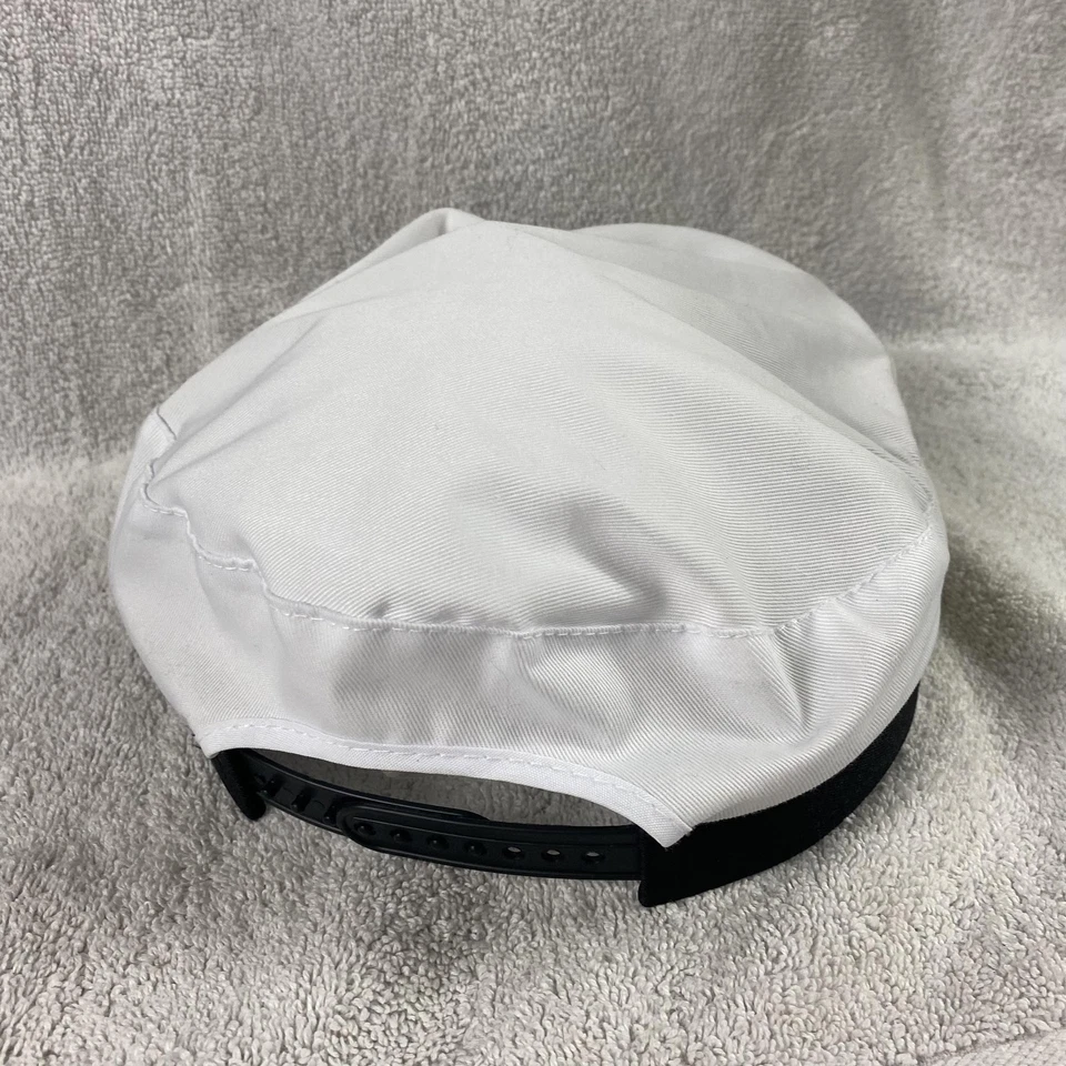 Captain Hat Cap Snap Back White Black Gold Embroidered Nautical Costume Mens - Image 4 of 4