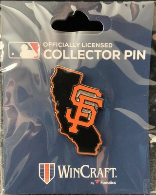 SAN FRANCISCO GIANTS STATE SHAPE COLLECTOR PIN NEW WINCRAFT