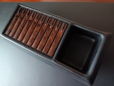 Mercedes W126 C-Box Kassettenfach f&uuml;r Mittelkonsole Fischer Wurzelholz Optik