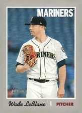 2019 Topps Heritage #393 Wade LeBlanc