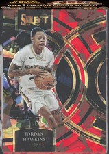2023-24 Panini Select #124 Jordan Hawkins Red Cracked Ice Prizms