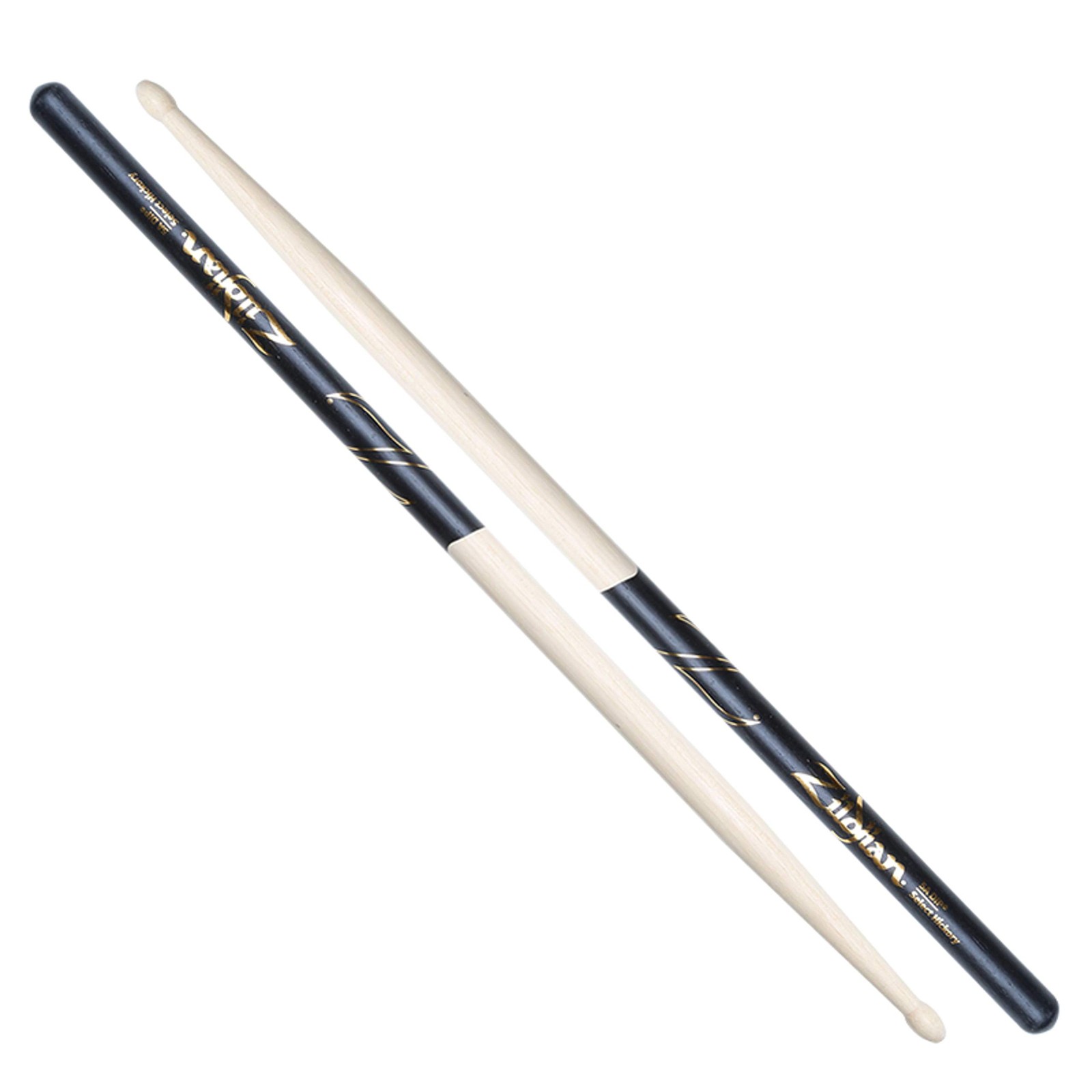 Baguettes en hickory de qualité 5A avec manche DIP noir et olive