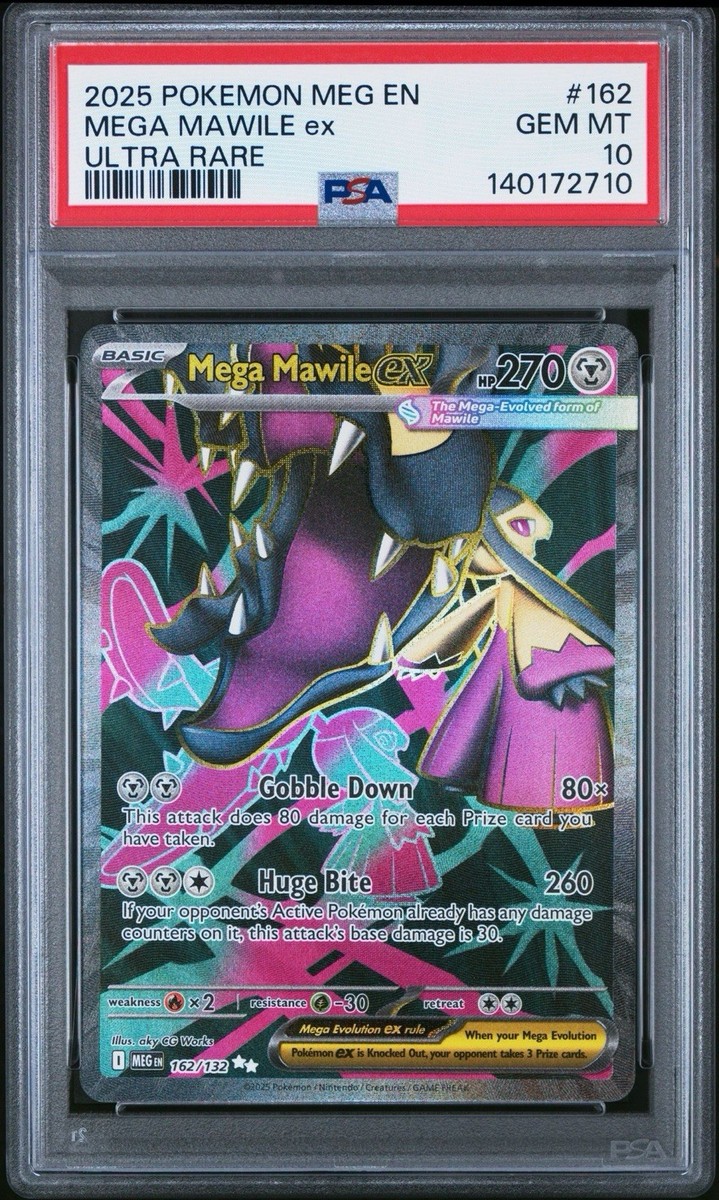 2025 POKEMON MEG EN-MEGA EVOLUTION ULTRA RARE #162 MEGA MAWILE EX
