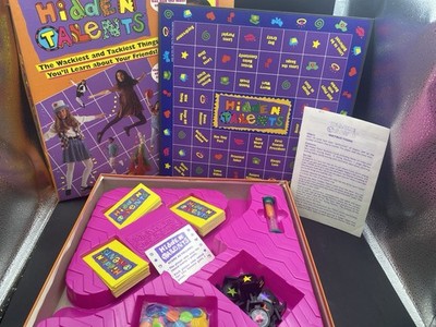 Vintage Hidden Talents Girls Kids (1994) Pressman Board Game - Complete!