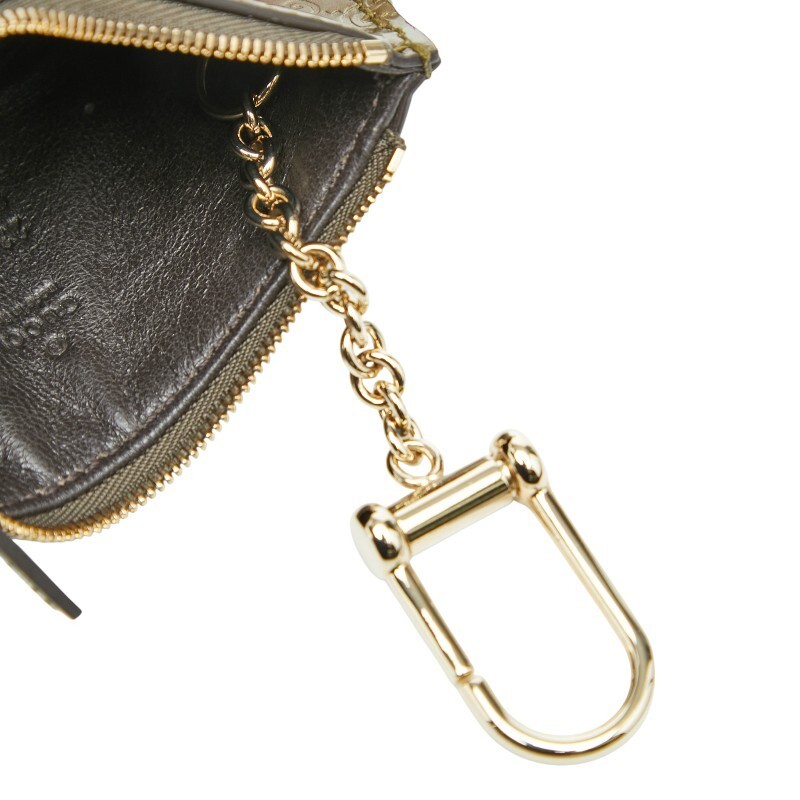 Gucci Micro Gucci Shima Coin Case 233133 Gold Patent Leather For Women GUCCI Use thumbnail 6